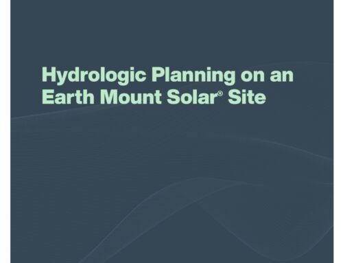Hydrologic Planning on an Earth Mount Solar® Site