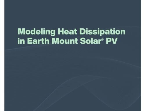 Modeling Heat Dissipation in Earth Mount Solar® PV